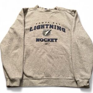 Men’s Vintage Reebok Tampa Bay Lightning Gray Sweatshirt Crewneck Size S